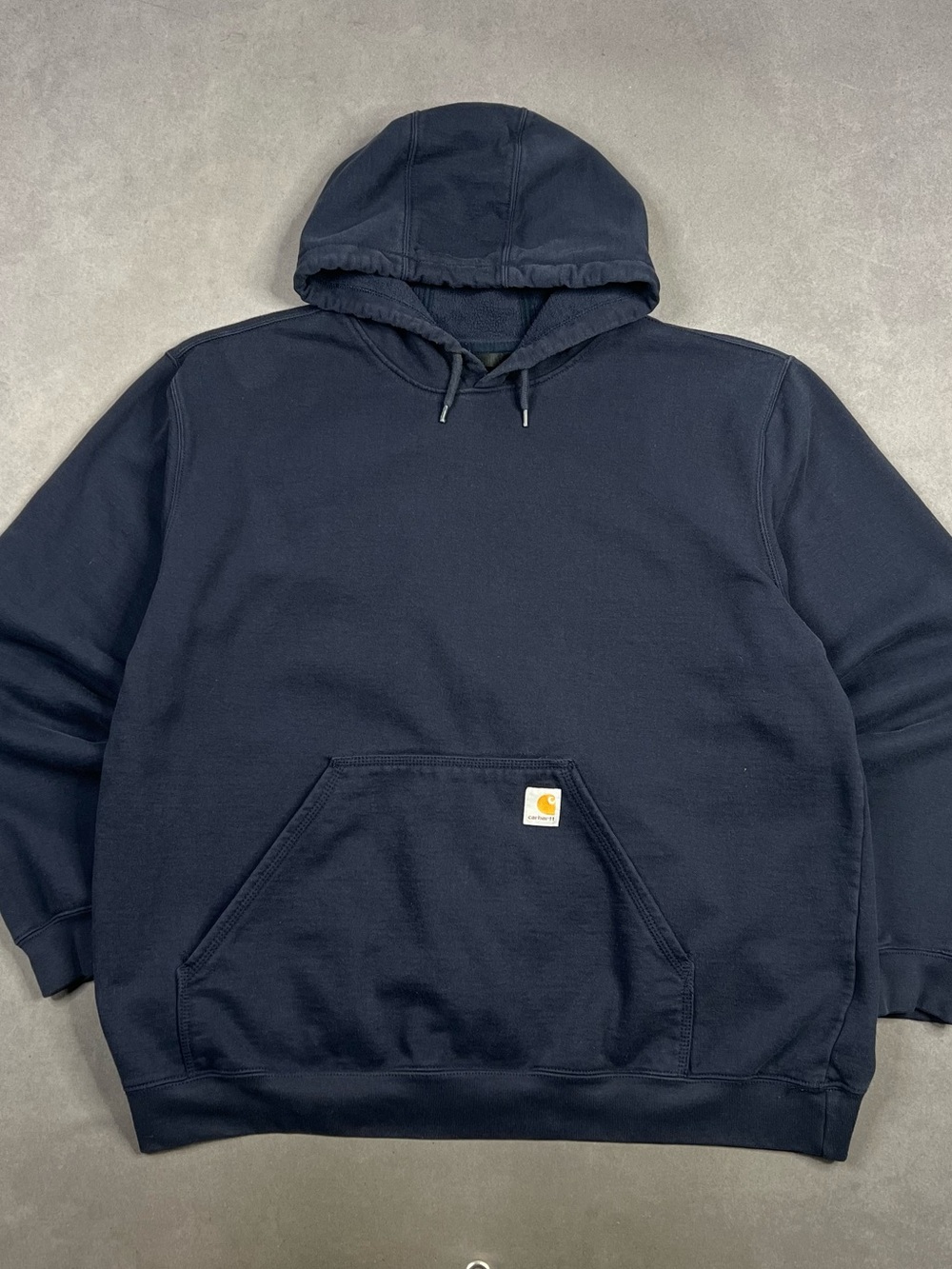 Carhartt Loose Fit Midweight Graphic Sleeve Logo Sweatshirt / Hoodie Blue 2XL